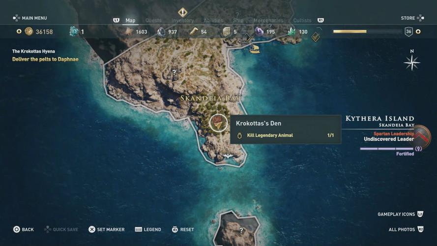 Assassin’s Creed Odyssey - где найти легендарных существ