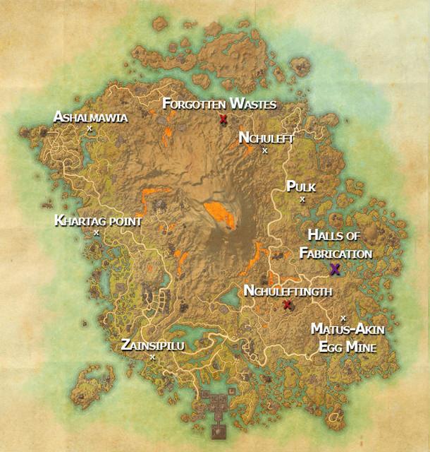 Гайд TES Online: Morrowind. Расположение элитных районов и подземелий