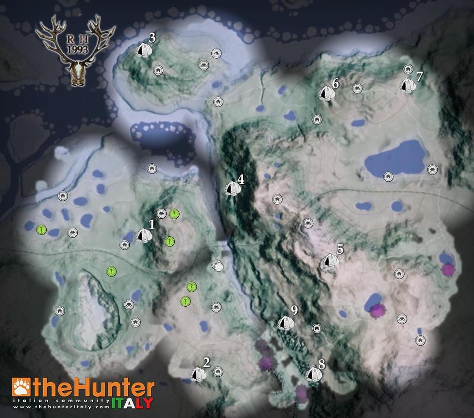 Где найти пещеры на карте Medved Taiga в The Hunter: Call of the Wild