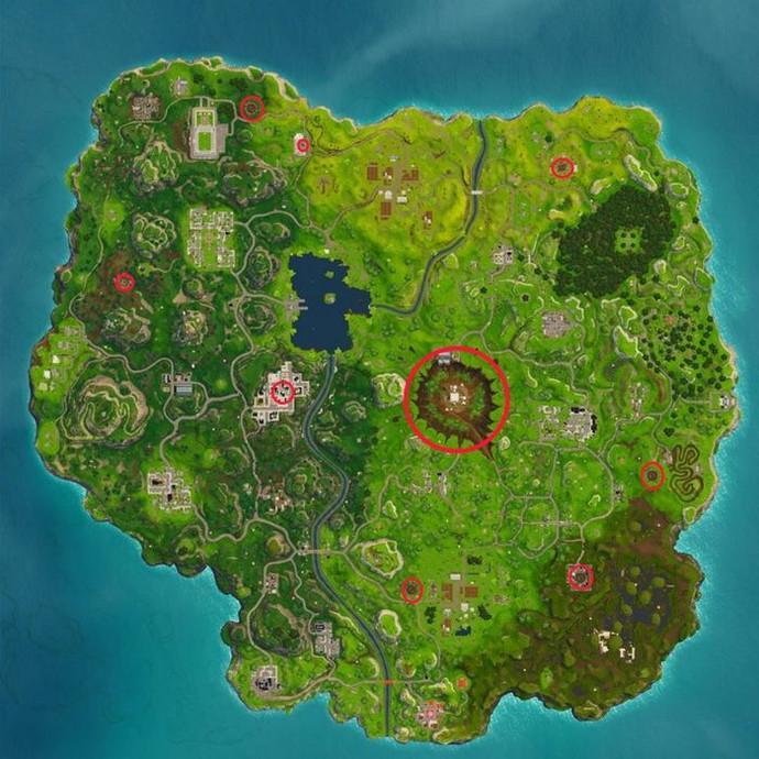 Fortnite - Where to Find Craters