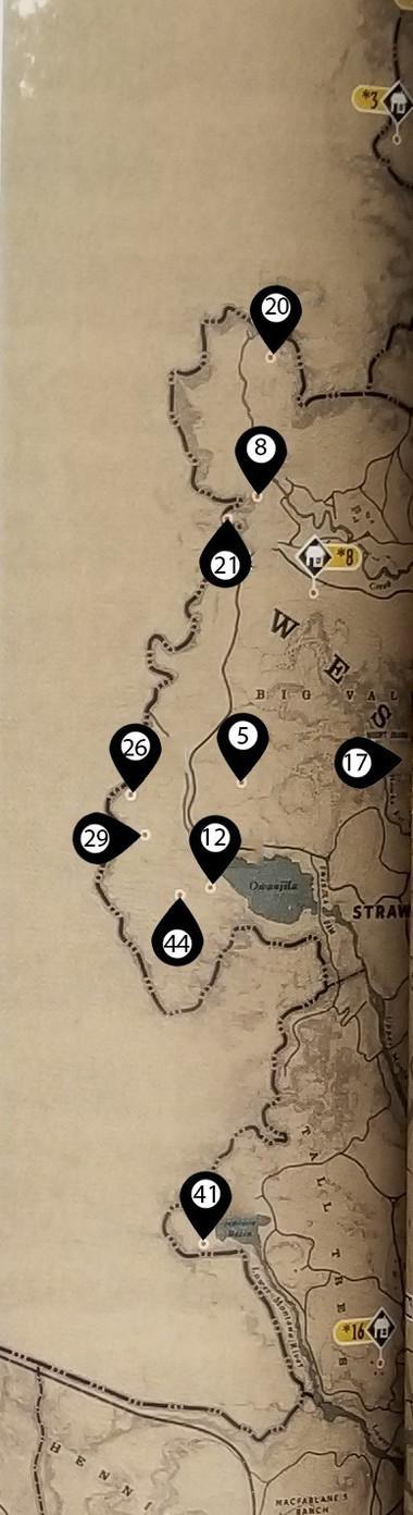 Red Dead Redemption 2 - Where to Find Huts and Landmarks