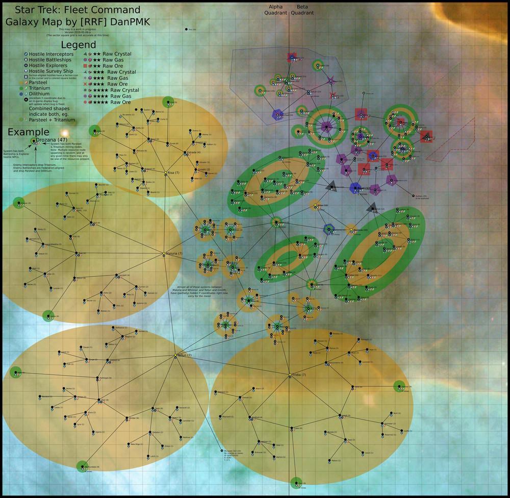 Star Trek Fleet Command Resource Map