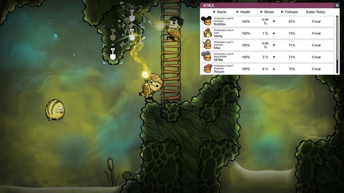 Natural gases in the Oxygen Not Included