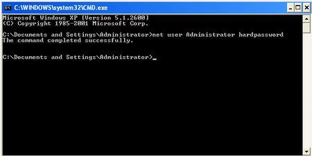 How to reset administrator password in Windows XP