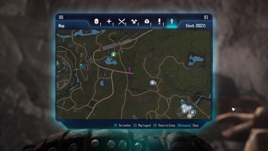 Where to find all parts of the map in Elex