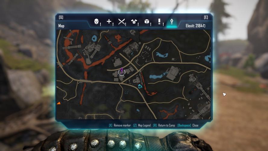 Where to find all parts of the map in Elex