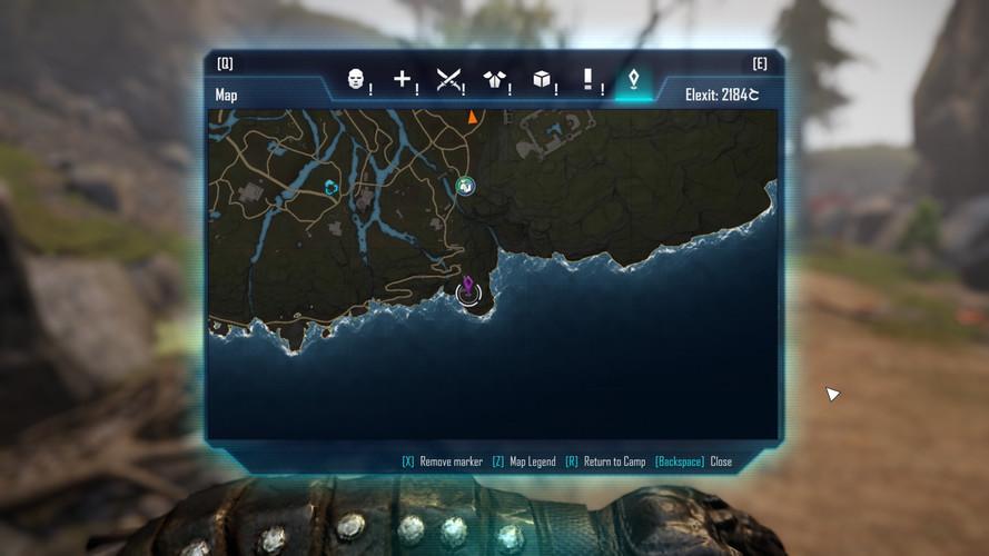 Where to find all parts of the map in Elex