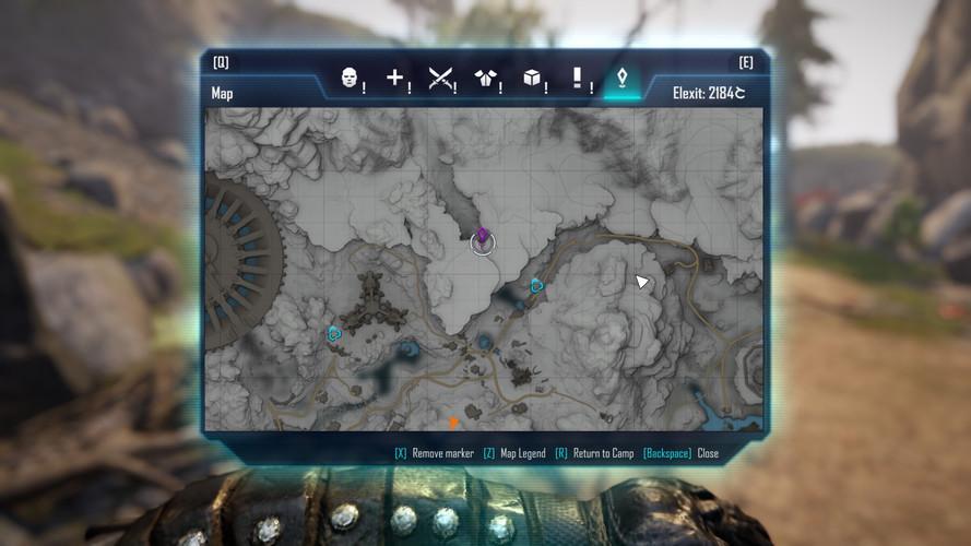 Where to find all parts of the map in Elex