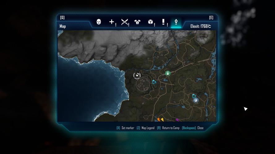 Where to find all parts of the map in Elex