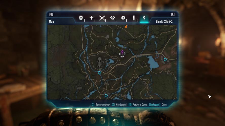 Where to find all parts of the map in Elex