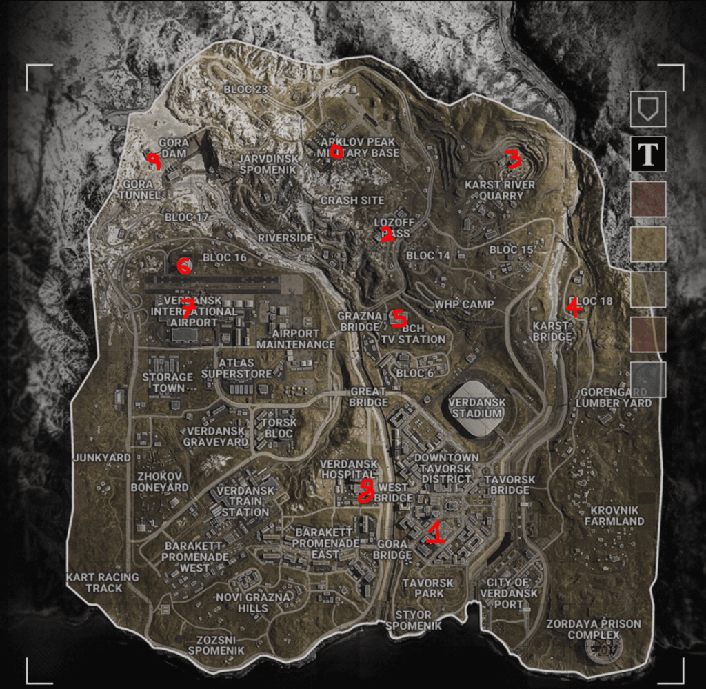 Call of Duty Warzone - where to find all the bunkers (shelters)